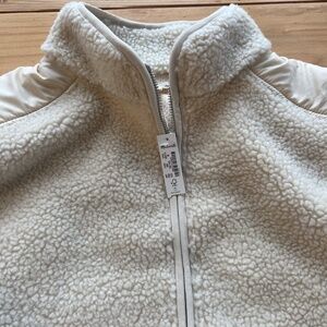 NWT Madewell Faux Sherling Half Zip